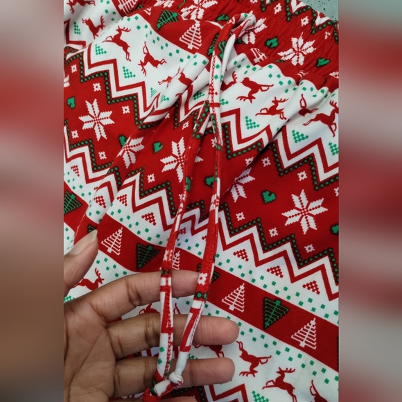 ShoSho Red Holiday Christmas loungewear PJ pajamas Joggers Big Kids Girls XL - Picture 5 of 10